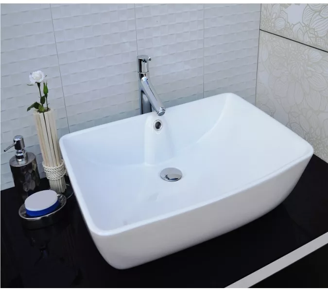 Раковина накладная прямоугольная CeramaLux 9121, изображение 3