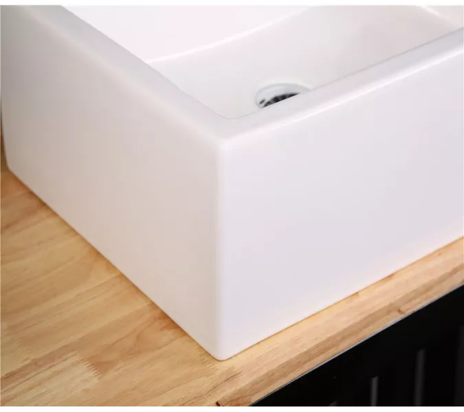 Раковина накладная,подвесная прямоугольная CeramaLux 9129, изображение 5