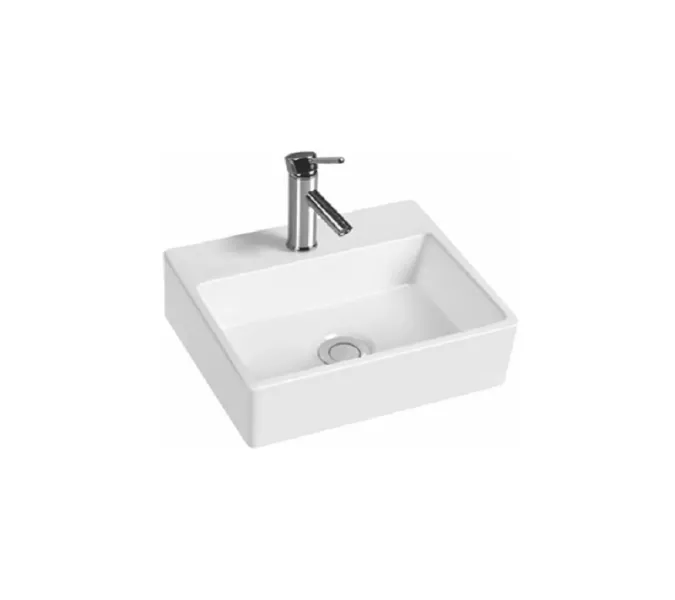 Раковина подвесная/накладная прямоугольная CeramaLux 9135, Выбрать размер: 33, изображение 2