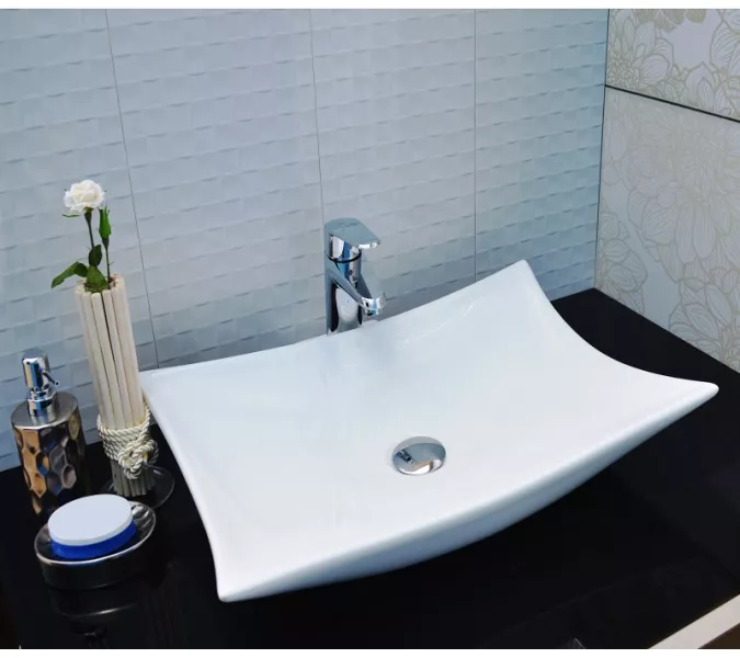 Раковина накладная прямоугольная CeramaLux 9176, изображение 2