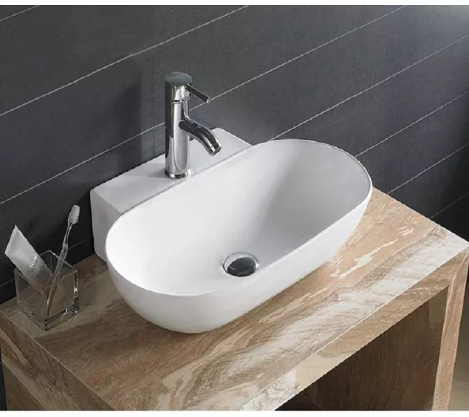 Раковина накладная овальная CeramaLux 9234, изображение 3