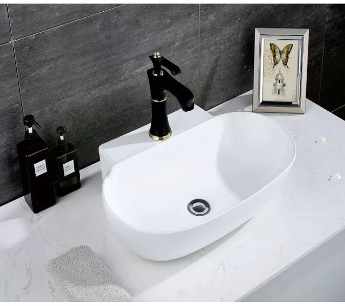 Раковина накладная овальная CeramaLux 9234, изображение 2