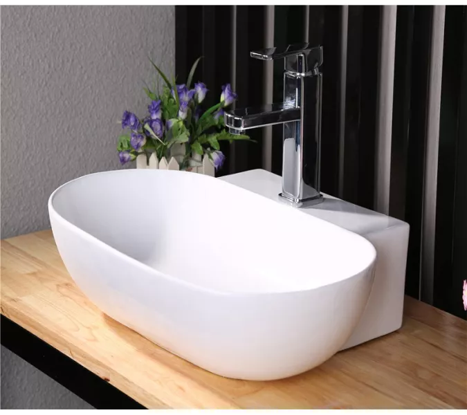 Раковина накладная овальная CeramaLux 9234, изображение 8