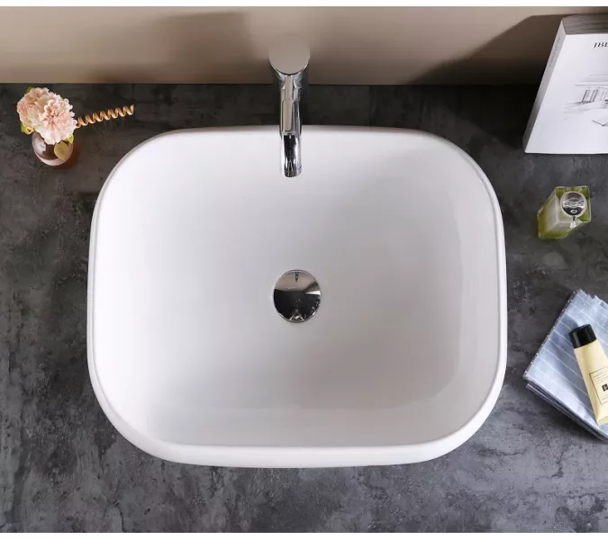 Раковина накладная прямоугольная CeramaLux 9243, изображение 5