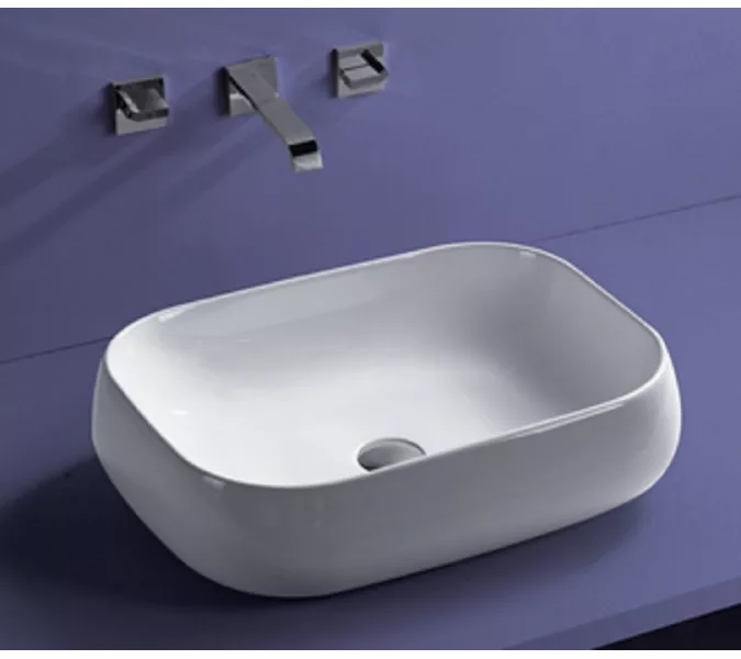 Раковина накладная прямоугольная CeramaLux 9243, изображение 6