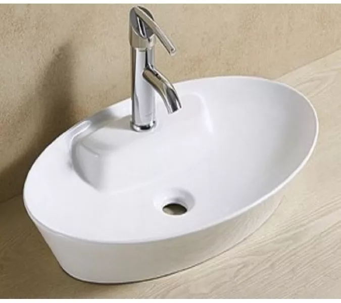 Раковина накладная овальная CeramaLux 9398, изображение 3