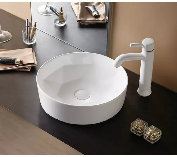 Раковина накладная круглая CeramaLux  9425, изображение 2