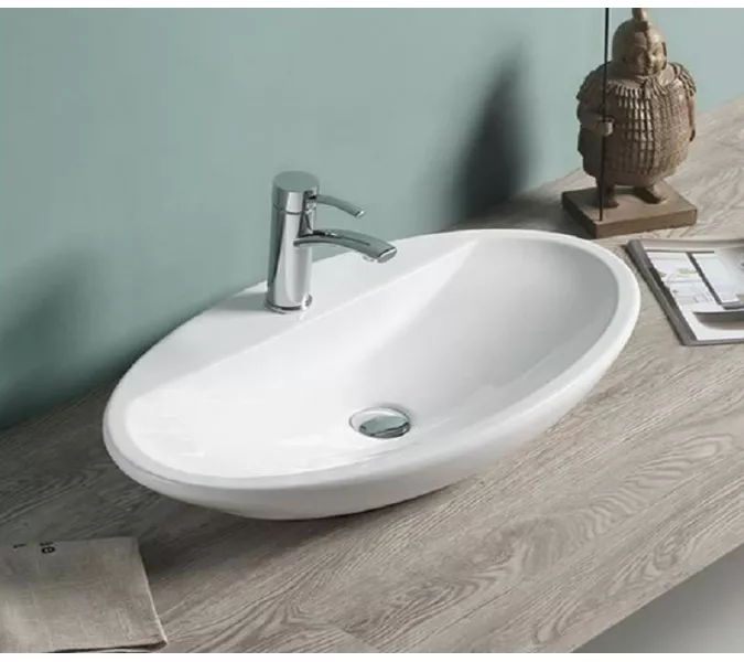 Раковина накладная овальная CeramaLux 9435