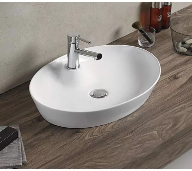 Раковина накладная овальная CeramaLux 9436, изображение 2