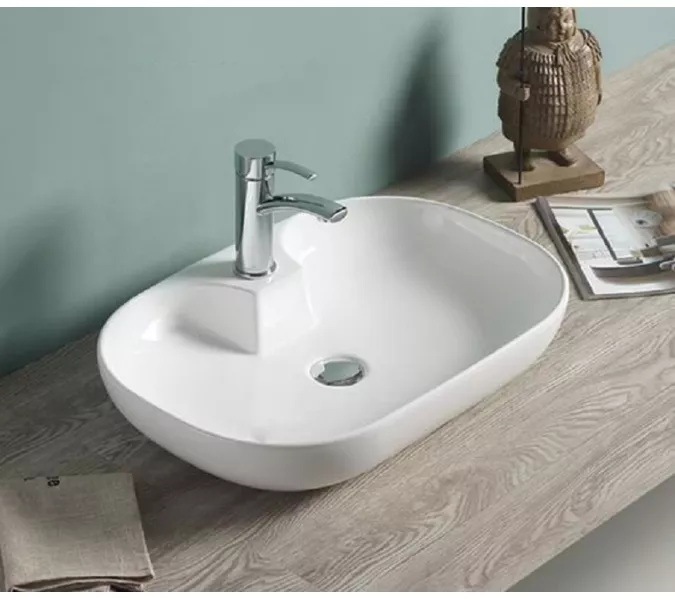 Раковина накладная овальная CeramaLux  9446, изображение 2