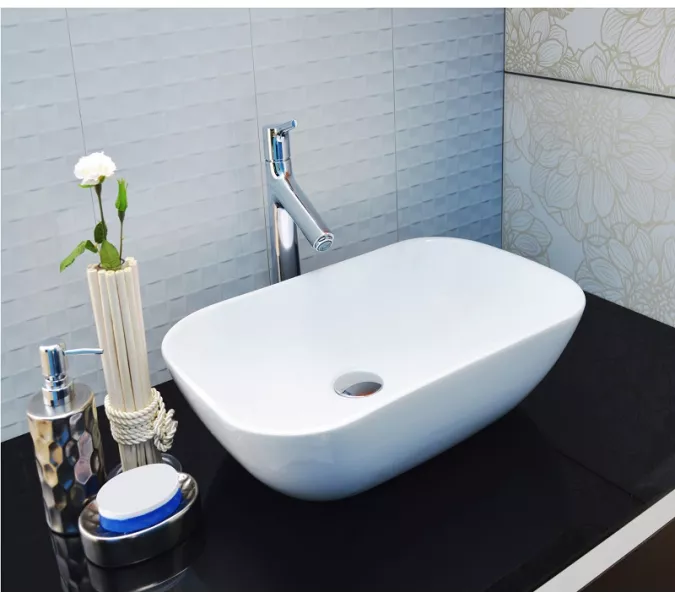 Раковина накладная прямоугольная CeramaLux 9447, изображение 2