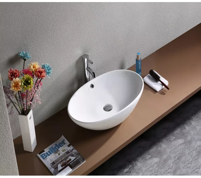 Умывальник овальный CeramaLux D1104, изображение 4