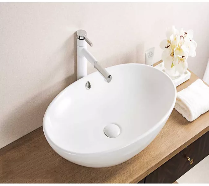 Умывальник овальный CeramaLux D1104, изображение 2