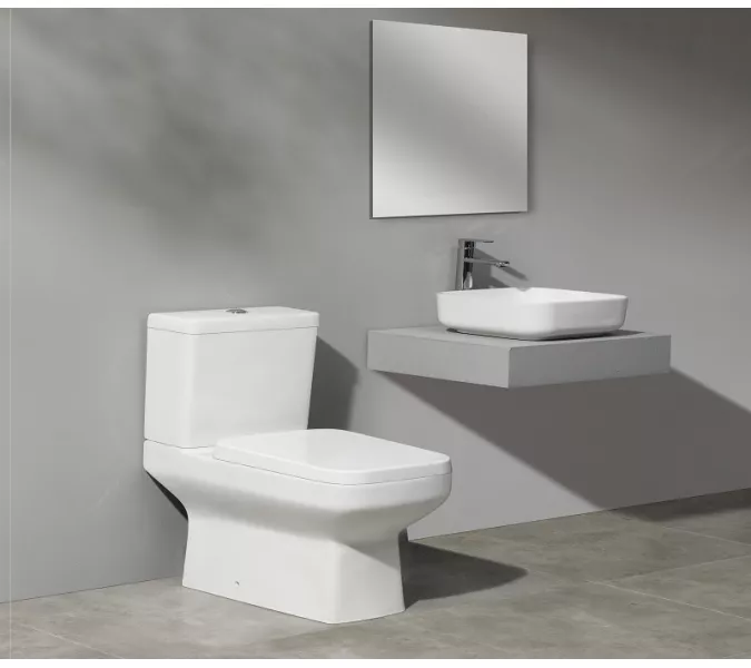 Раковина накладная прямоугольная CeramaLux D1303, Выбрать цвет: Белый, изображение 5