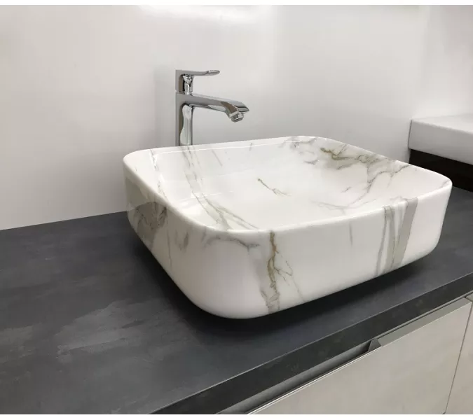 Раковина накладная прямоугольная CeramaLux  MNC 190, изображение 3