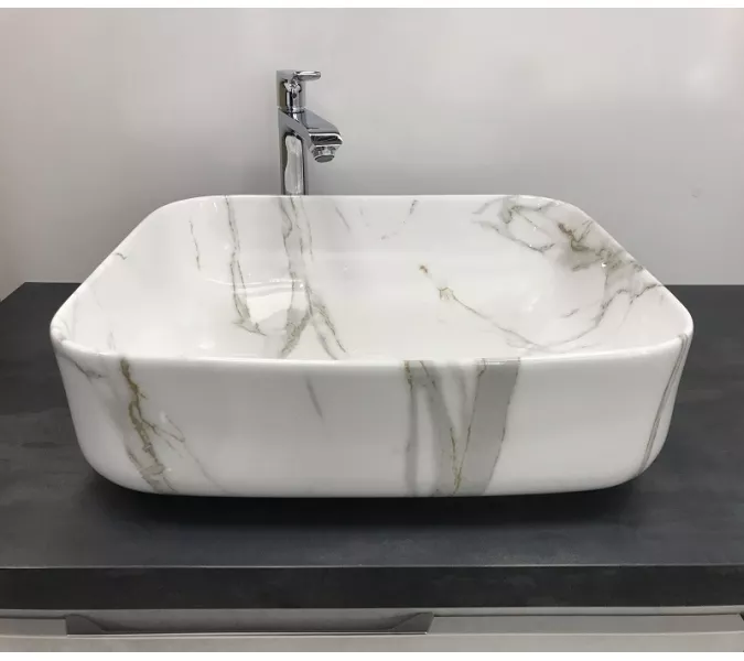 Раковина накладная прямоугольная CeramaLux  MNC 190