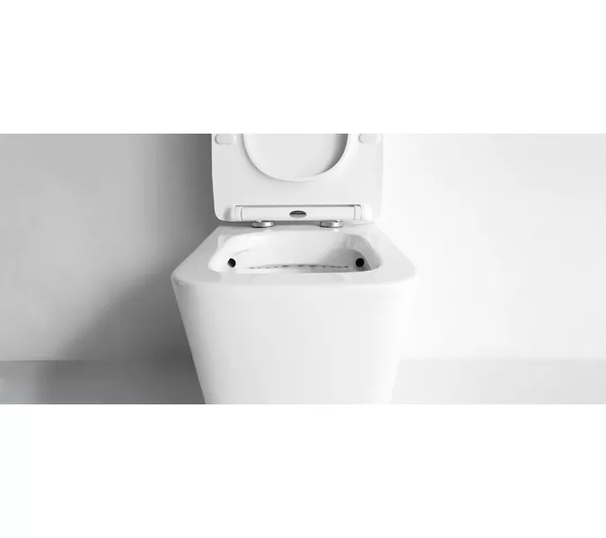 Унитаз напольный CeramaLux 2170, Выбрать цвет: Белый, изображение 2