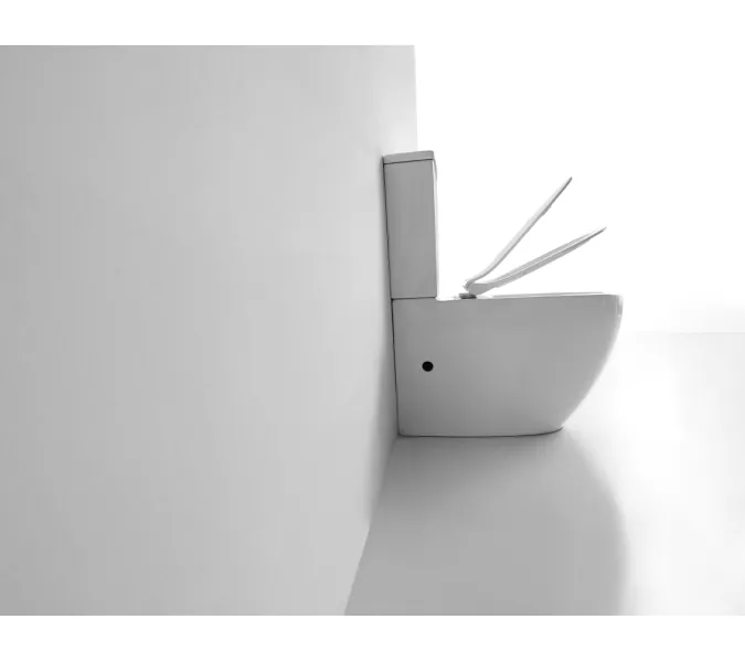 Унитаз напольный CeramaLux 2176, Выбрать цвет: Белый, изображение 5