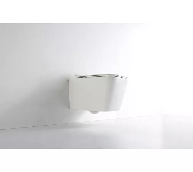 Унитаз подвесной CeramaLux 5170, Выбрать цвет: Белый, изображение 3