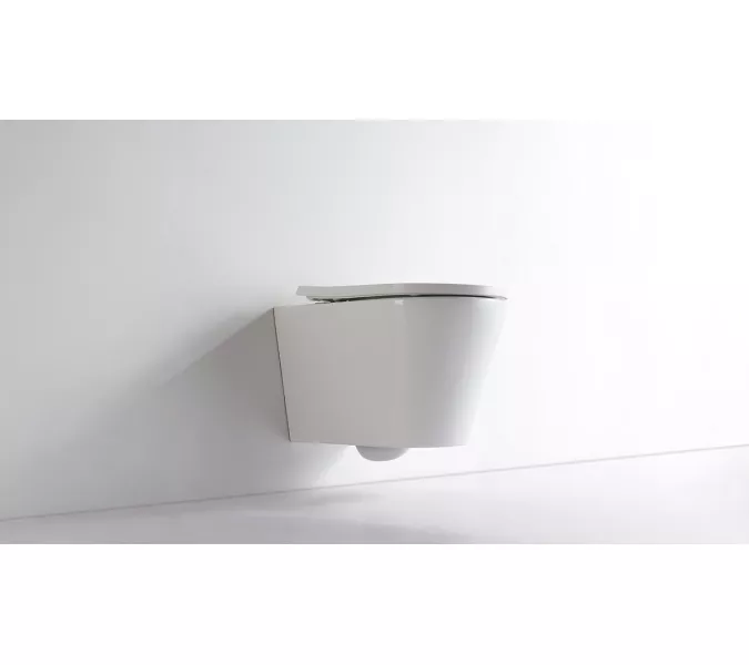 Унитаз подвесной CeramaLux 5178, Выбрать цвет: Белый, изображение 2