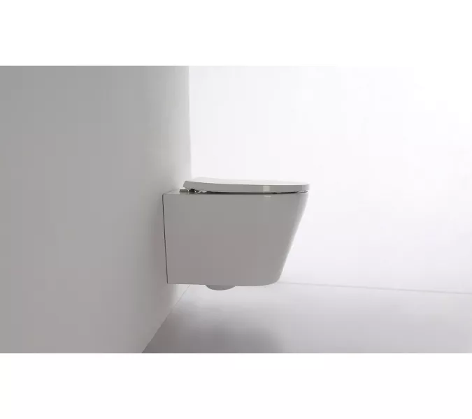 Унитаз подвесной CeramaLux 5178, Выбрать цвет: Белый, изображение 3