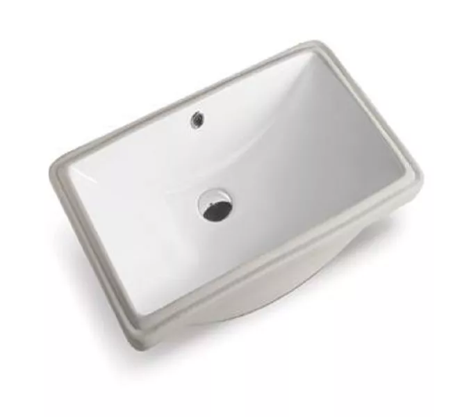 Раковина врезная прямоугольная CeramaLux 540, Выбрать размер: 61х38,5х17,5, изображение 2