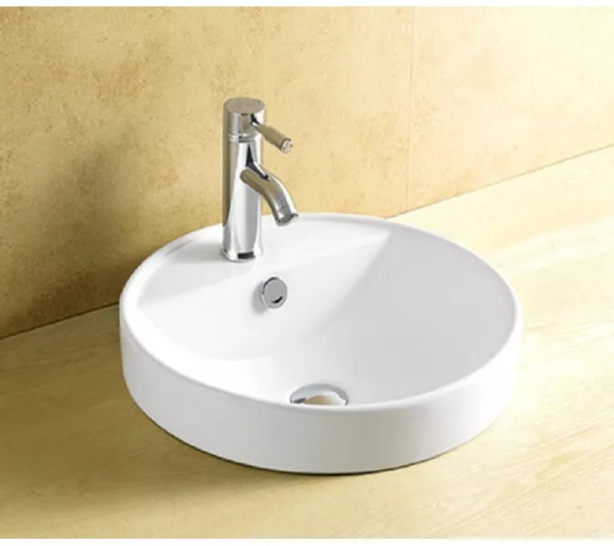 Раковина врезная круглая CeramaLux 7067A, изображение 2