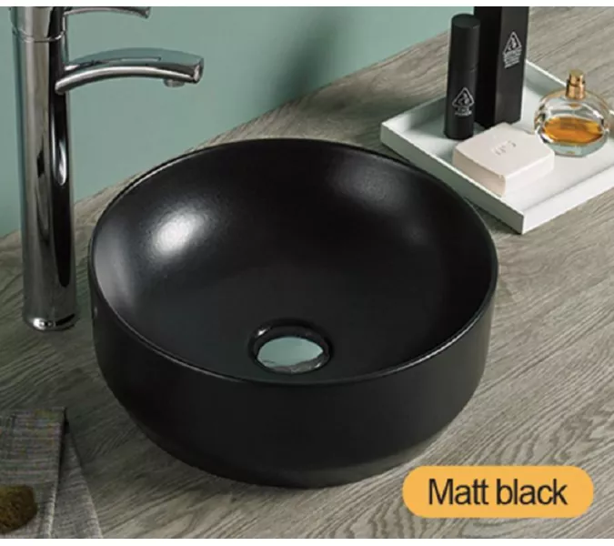 Раковина накладная круглая CeramaLux NC 7078DMB