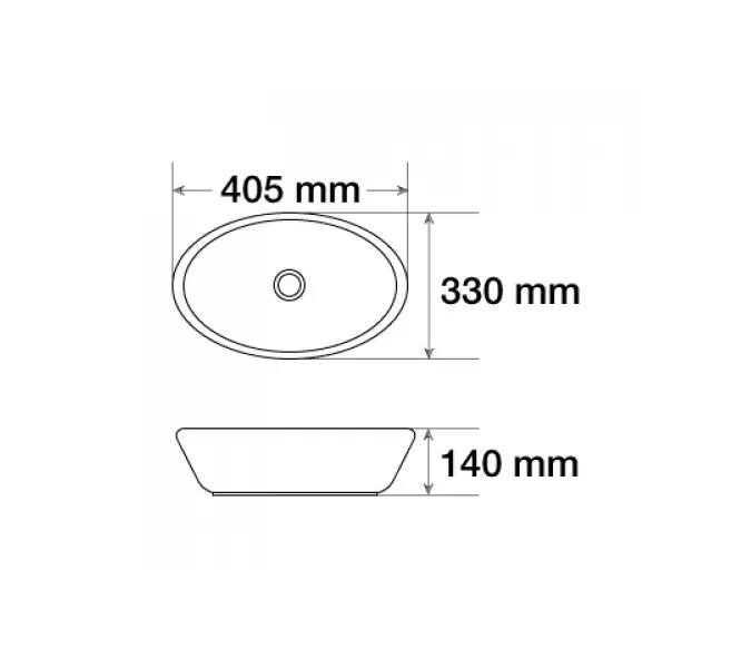 Раковина овальная накладная CeramaLux 7138, Выбрать цвет: Белый, изображение 4