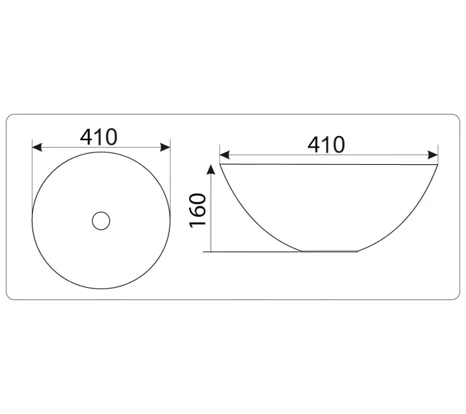 Раковина накладная круглая CeramaLux NC 7226S, Выбрать цвет: Золото, изображение 4