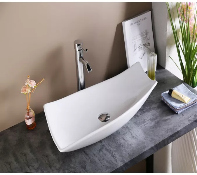 Раковина накладная нестандартная CeramaLux 78121, изображение 4