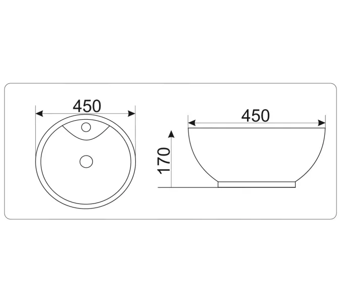 Умывальник CeramaLux круглый 9001, изображение 6