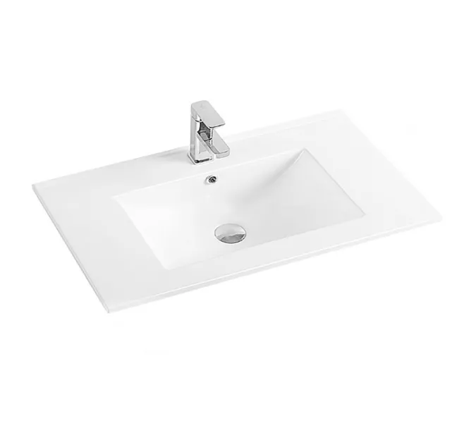 Раковина врезная прямоугольная CeramaLux  N 9075Е/9010E, Выбрать размер: 75