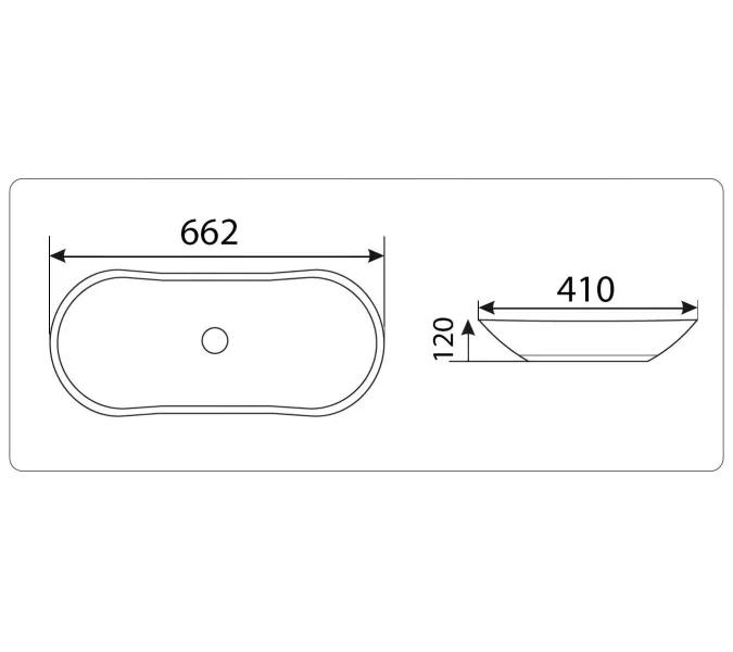Раковина накладная нестандартная  CeramaLux 9175, Выбрать цвет: Черный глянец, изображение 2