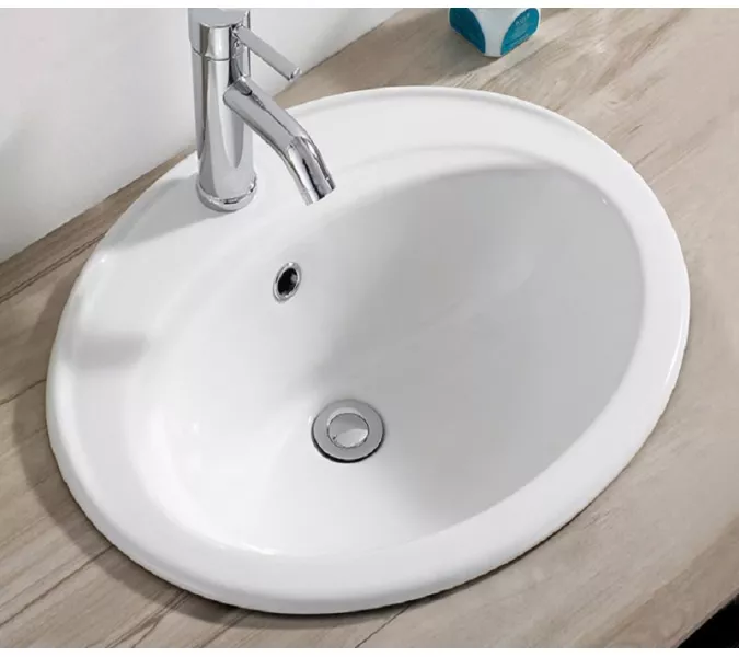 Раковина врезная овальная  CeramaLux 9413, изображение 2