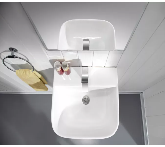 Раковина напольная прямоугольная  CeramaLux G-315/G-515, Выбрать размер: 45х43х83, изображение 3