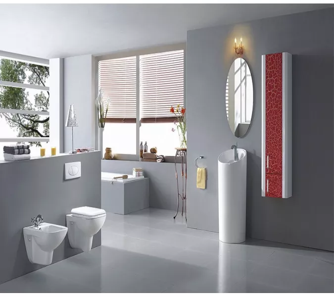 Раковина напольная круглая  CeramaLux P7030, изображение 3