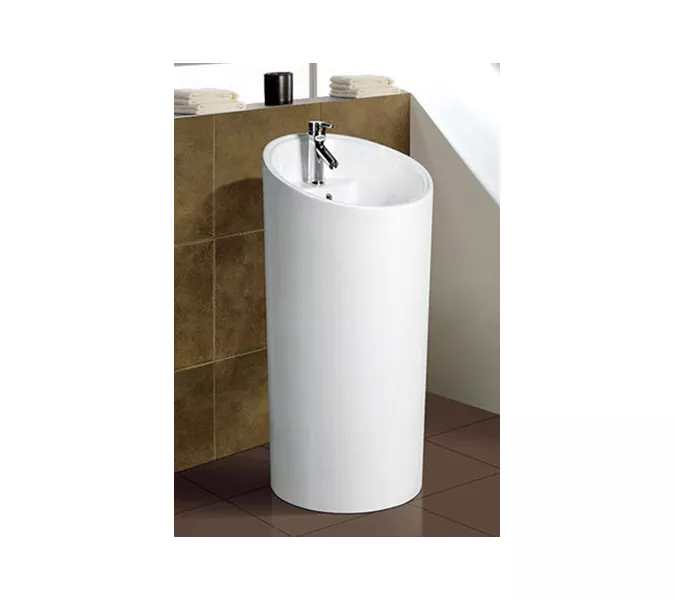 Раковина напольная круглая  CeramaLux P7030, изображение 2