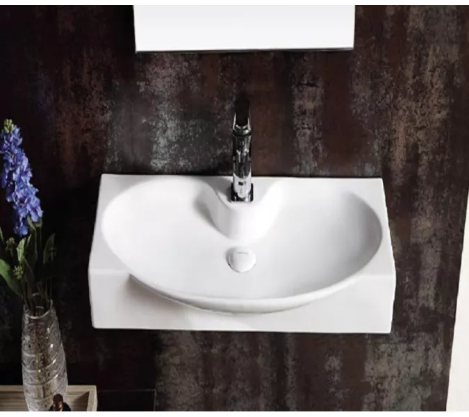 Раковина подвесная/накладная CeramaLux STR4282, Выбрать размер: 68