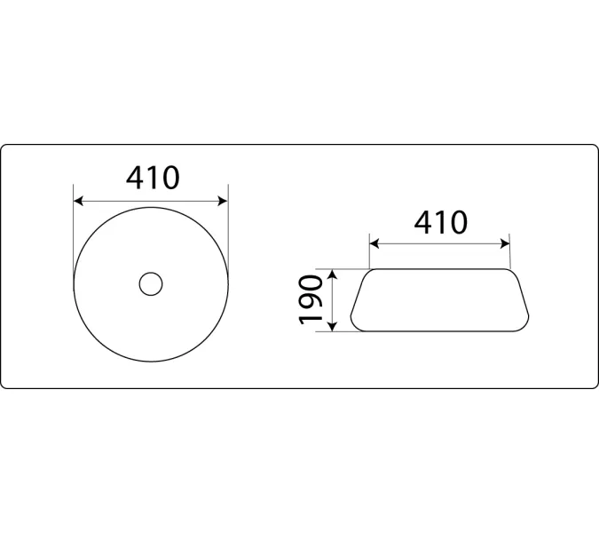 Раковина накладная круглая CeramaLux NC J2094, изображение 3