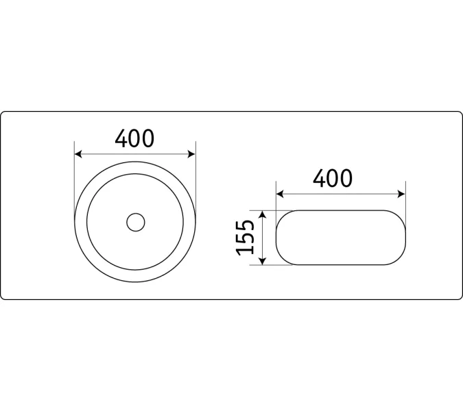 Раковина накладная круглая CeramaLux NC С1062/С1063, Выбрать цвет: Серебро, изображение 2