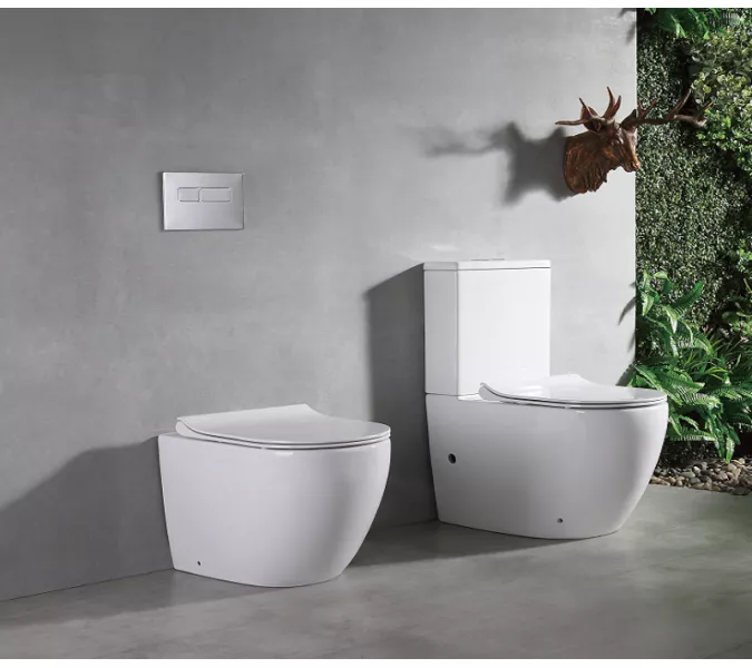 Унитаз напольный CeramaLux 2176, Выбрать цвет: Белый, изображение 6