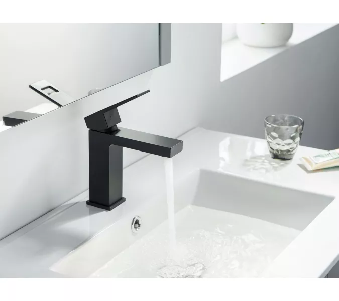 Смеситель для раковины Timo Briana 7161/03F, Выбрать цвет: Черный, изображение 2