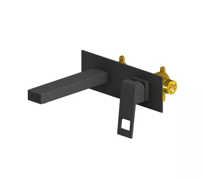 Смеситель для раковины встроенный Timo Briana 7171/03SM, Выбрать цвет: Черный