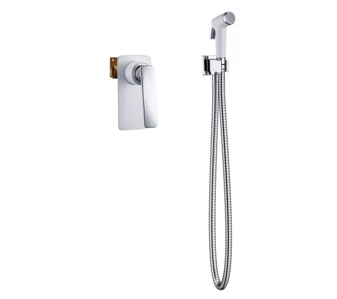 Смеситель встроенный с гигиеническим душем Timo Helmi 4089/00-16SM, Выбрать цвет: Хром