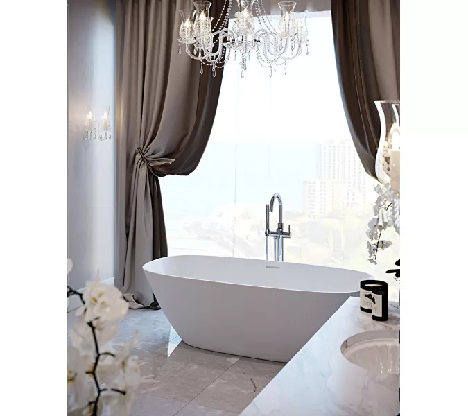 Смеситель напольный для ванны с душем Timo Saona 2310/00Y-CR, Выбрать цвет: Хром, изображение 2