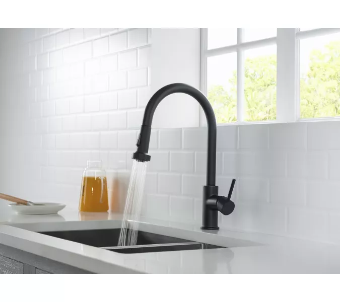 Смеситель для кухни с выдвижной лейкой Timo Saona 2316/03FL, Выбрать цвет: Черный