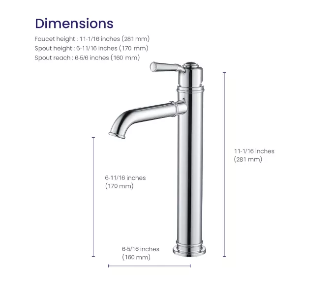 Смеситель для раковины-чаши Timo Arisa 5311/00F, Выбрать цвет: Хром, изображение 4