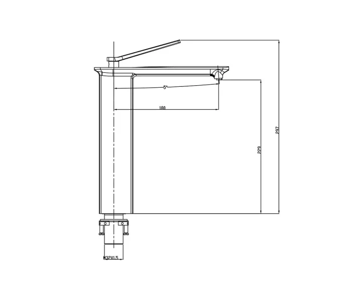 Смеситель для раковины-чаши Timo Halti 4111/00F, изображение 2