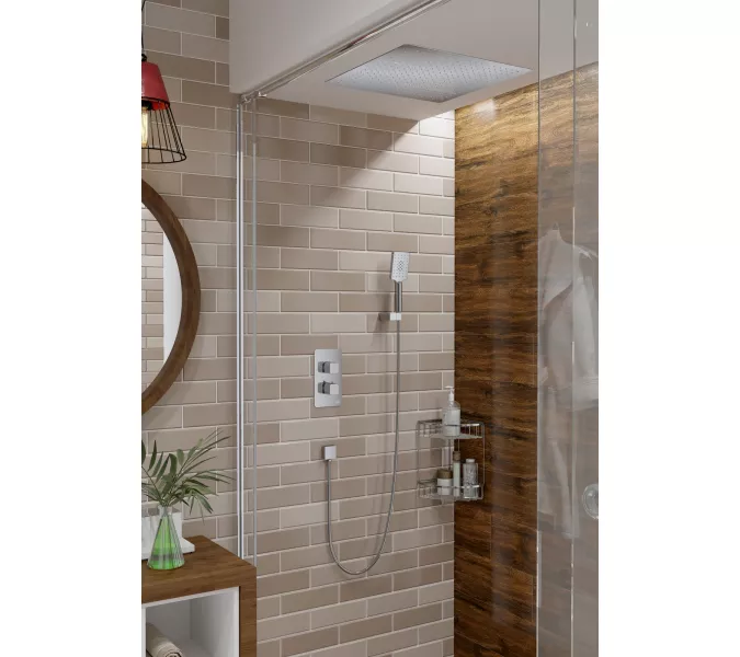 Душевая система встроенная с термостатом Timo Petruma SX-5029, Выбрать цвет: Хром, изображение 4